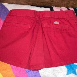 Dickies Women's Vibrant Red Cargo Shorts